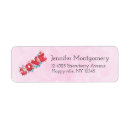 Search for love letter return address labels Red