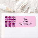 Search for argyle return address labels Black