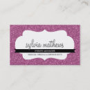 Search for glitzy business cards Hair stylist