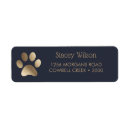 Search for blue gold return address labels Chic