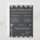 Search for chalkboard rehearsal dinner invitations Black