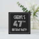 Search for 47th birthday invitations Elegant