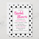 Search for polka dot bridal shower invitations Modern