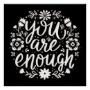 Search for you are enough posters Affirmation