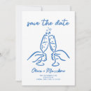 Search for doodle save the dates Blue and white