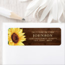 Search for rustic sunflower return address labels Botanical