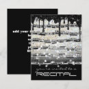 Search for black white music notes invitations Musical