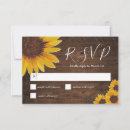 Search for sunflower wedding rsvp cards Rustic