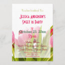 Search for pink tulip birthday invitations Floral