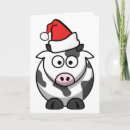 Search for cow in santa hat cards Moo