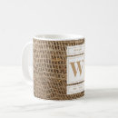 Search for burlap mugs Vintage