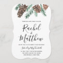 Search for pinecone wedding invitations Winter