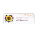 Search for purple rose return address labels Rustic
