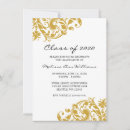 Search for sophisticated graduation invitations Gold