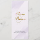 Search for lavender wedding programs Classic
