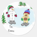 Search for snow scene stickers Snowman