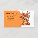 Search for deer business cards Forest animal
