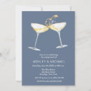 Search for champagne engagement party invitations Black and white