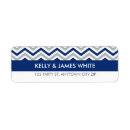 Search for navy chevron return address labels Modern