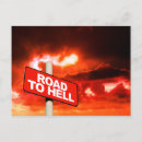 Search for hell postcards Red