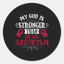 Search for burgundy ribbon stickers Aneurysm