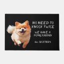 Search for pomeranian doormats Animal