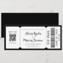 Search for black and white ticket invitations Vip