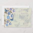 Search for blue butterfly wedding invitations Wildflower