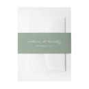 Search for wedding invitation belly bands Minimalist