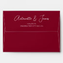 Search for burgundy envelopes Modern
