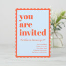 Search for blue and orange invitations Simple