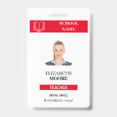 Search for teacher id badges Photo barcode qr code