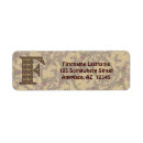 Search for monogram f return address labels Letter