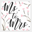 Search for black white pink wedding stickers Simple