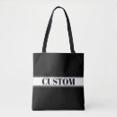Search for black and white stripes tote bags Striped