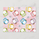 Search for owl pattern postcards Owls