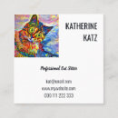 Search for pet portrait business cards Cats