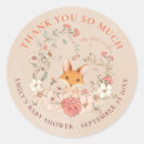 Search for peach floral stickers Baby shower