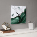 Search for emerald green clocks Marble