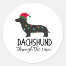 Search for dachshund christmas stickers Wiener