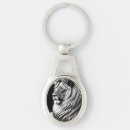 Search for lion paintings key rings Big cat