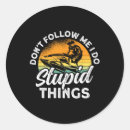 Search for stupid things stickers Vintage