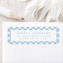 Search for checks return address labels Gingham