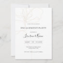 Search for flower engagement party invitations Minimalist