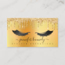 Search for eyelash extensions business cards Gold