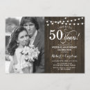 Search for rustic 50th anniversary invitations String lights