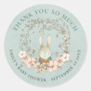 Search for vintage bunny stickers Baby shower