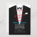 Search for black and white bachelor party invitations Formal