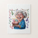 Search for jigsaws for seniors puzzles Old lady birthday joke