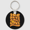 Search for groovy key rings Happy 100th day